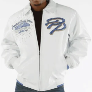 Pelle Pelle White Greatest Of All Time Leather Jacket
