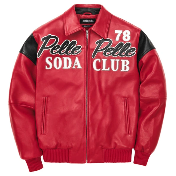 Pelle Pelle Red Soda Club Plush Jacket | Pelle Pelle Store,Pelle Pelle, Pelle Pelle Jacket, Pelle Pelle Soda Club Jacket,Red Soda Club Jacket, Soda Club Jacket,