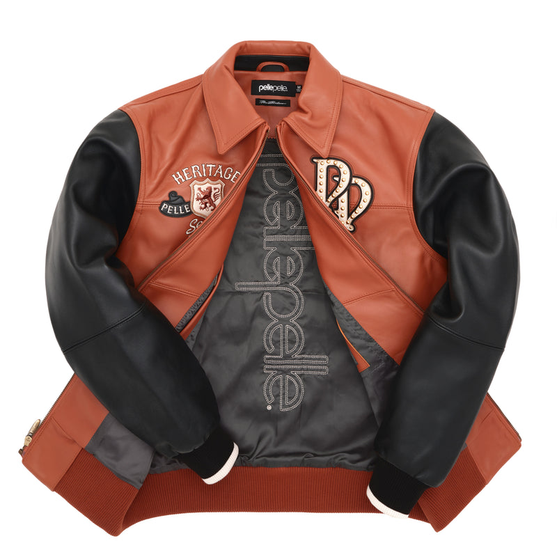 Pelle Pelle Brown Heritage Jacket | Pelle Pelle Store view 3