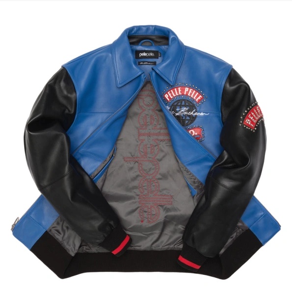 Pelle Pelle Black And Blue World Tour Jacket