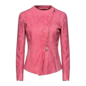 Pelle Pelle Women Ovine Pink Biker Jacket
