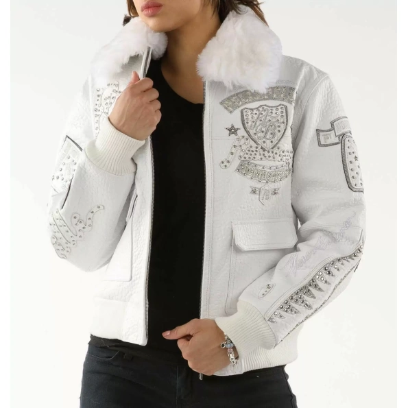 American Bruiser Perfect White Bombshell Jacket view 2