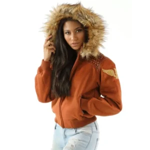 Pelle Pelle Brown Hoodie |  Airborne Hoodie