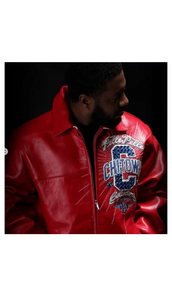 Pelle Pelle Chi Town Red Leather Jacket