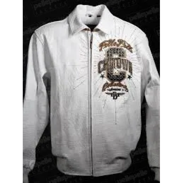 Pelle Pelle Chi Town White Leather Jacket view 2