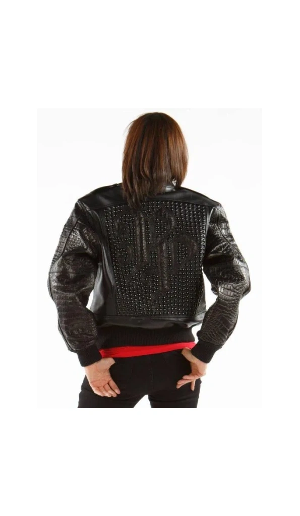 Pelle Pelle Glowing Black Leather Jacket MB Bomber