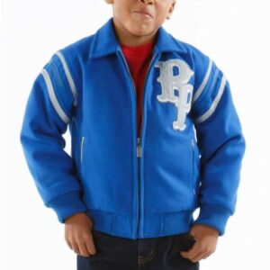 Pelle Pelle Kids Blue Detroit Jacket | MB Jacket view 1