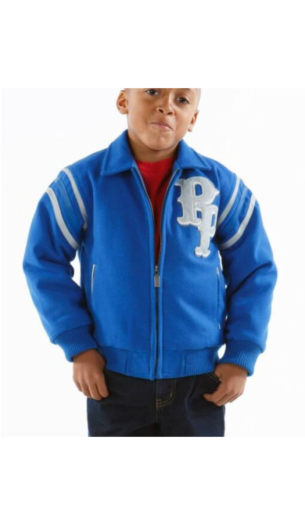 Pelle Pelle Kids Blue Detroit Jacket | MB Jacket