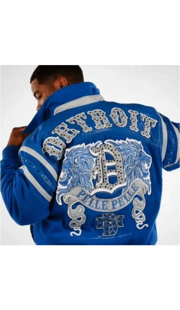 Pelle Pelle Mens Blue Detroit Jacket | MB Jacket