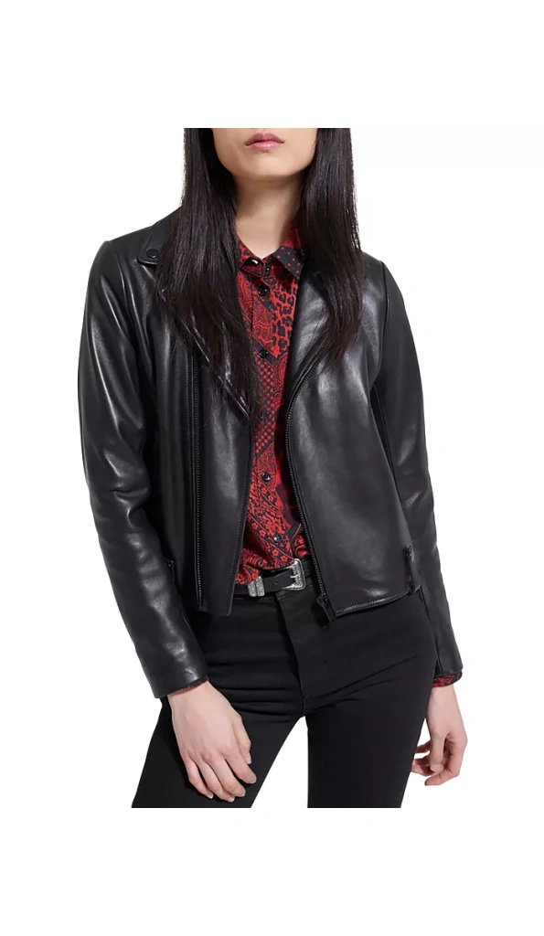 Pelle Pelle Women Black Cropped Leather Jacket