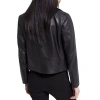 Pelle Pelle Women Black Cropped Leather Jacket