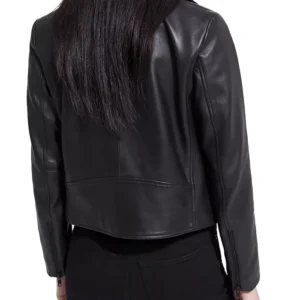 Pelle Pelle Women Black Cropped Leather Jacket view 2