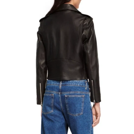 Pelle Pelle Black Cropped Leather Jacket | Pelle Pelle Store