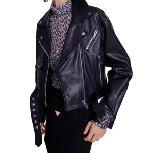 Pelle Pelle Cropped Leather Jacket | Pelle Pelle Store view 2
