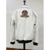 Pelle Pelle White MB Patched Leather Jacket