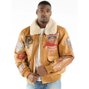 Pelle Pelle Mustard American Bruiser Jacket | Leather Jacket view 2