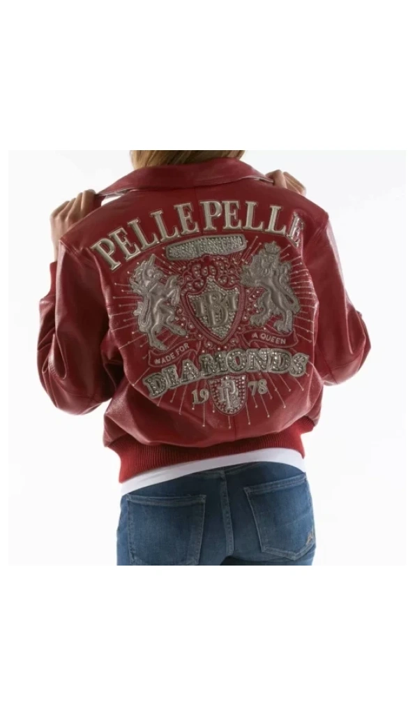 Pelle Pelle Red Diamond Leather Jacket | MB Jacket