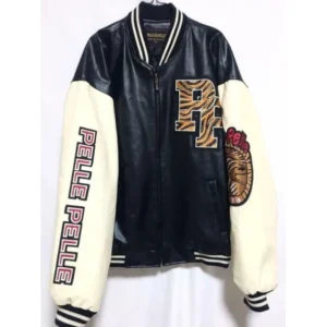 Pelle Pelle Panther Varsity Leather Jacket | Men & Women view 2