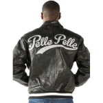 Pelle Pelle Black MB Leather Varsity Jacket