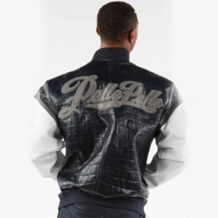 Pelle Pelle Men Encrusted Leather Jacket