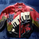 Pelle Pelle Red Rap Leather Piano Jacket