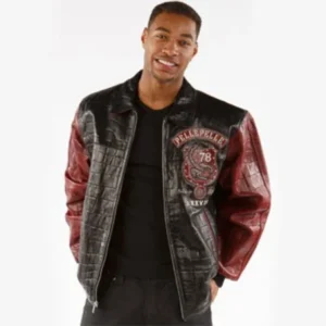 Pelle Pelle Stone Gold Croc Leather Jacket | Men Jacket