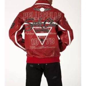 Pelle Pelle Red Legendary Soda Club Jacket | Leather Jacket view 2