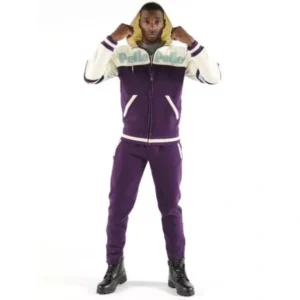 Pelle Pelle Soda Club Men Tracksuit | Purple & White