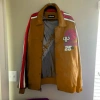 Pelle Pelle Brown Basketball Leather Jacket