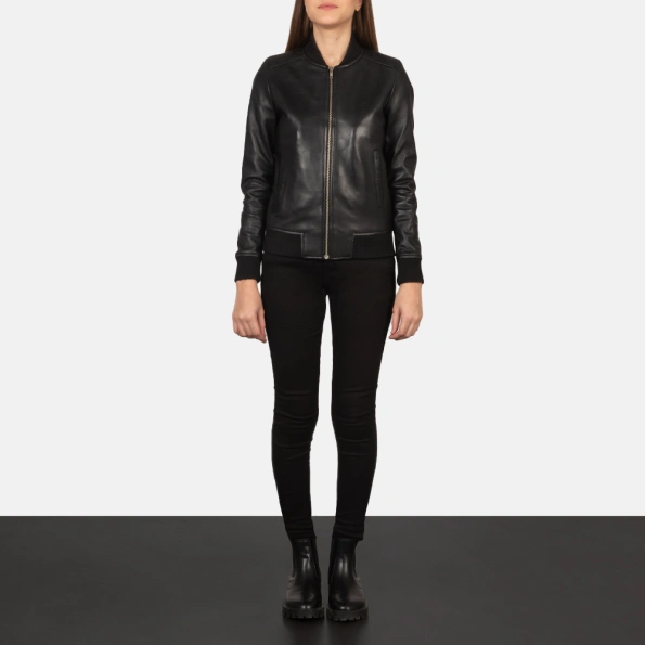 Women's Black Flight Leather Jacket | Pelle Pelle Store, Women's Jacket, Women's Black Jacket,Black Jacket, Flight Jacket, Leather Jacket, Women's Black Leather Jacket, Pelle Pelle