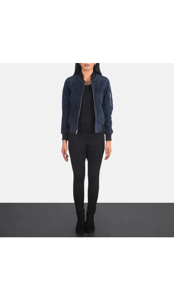Women's Grey Flight leather jacket | Pelle Pelle Store