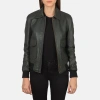 Pelle Pelle Green Flight Leather Jacket | Bomber Jacket