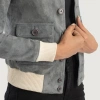 Women's Grey Flight leather jacket | Pelle Pelle Store