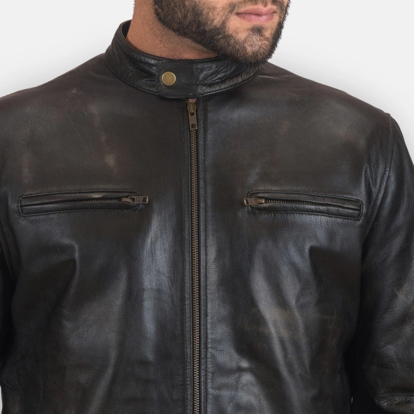 Men Pelle Pelle Black Motorcycle Jacket | Pelle Pelle Store