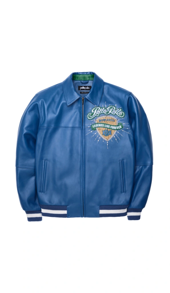 Pelle Pelle Blue MB Leather Jacket | Legends Live Forever