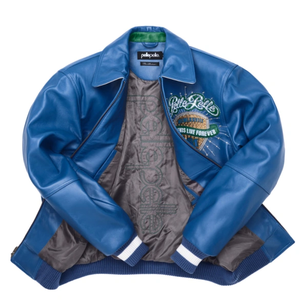 Pelle Pelle Blue MB Leather Jacket