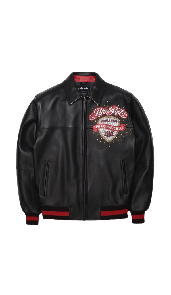 Pelle Pelle Black MB Leather Jacket | Legends Live Forever