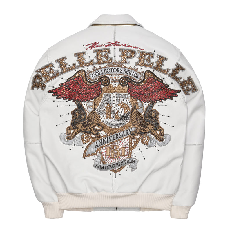 Pelle Pelle White 45th Anniversary MB Jacket view 2