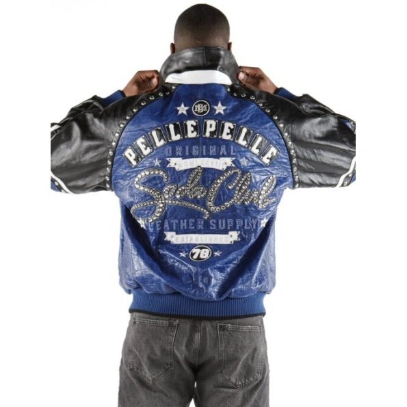 Pelle Pelle Soda Club Leather Studded Jacket