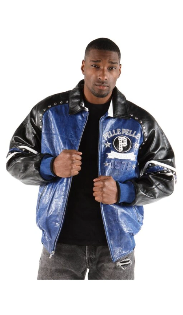Pelle Pelle Soda Club Leather Studded Jacket