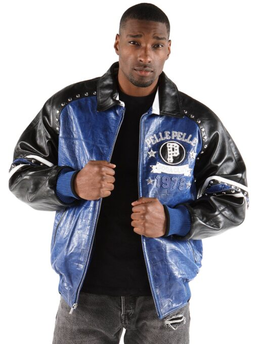 Pelle Pelle Soda Club Leather Studded Jacket