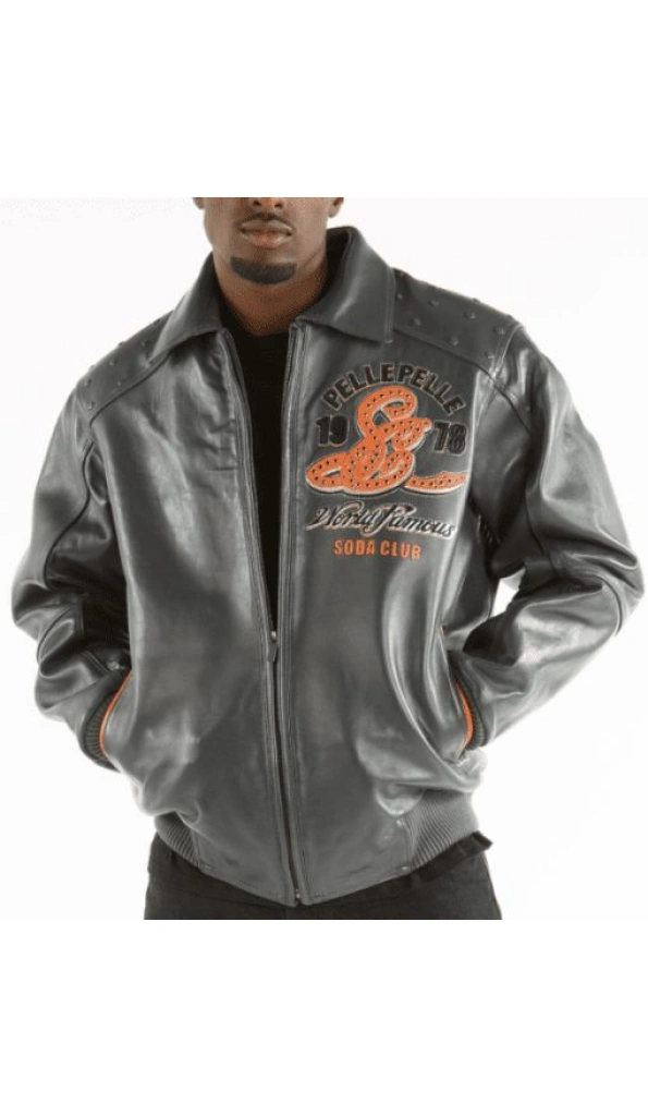 Pelle Pelle Grey Famous Soda Club Jacket | Men Jacket