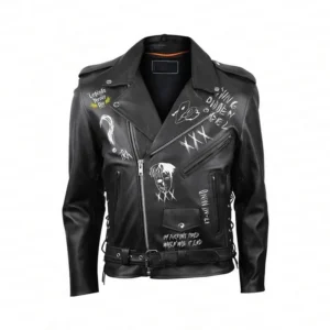 Pelle Pelle Black XXXtentacion Leather Jacket | Men & Women view 2