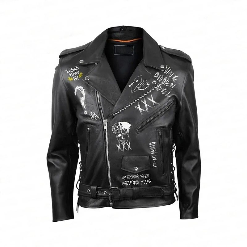 Pelle Pelle Black XXXtentacion Leather Jacket | Men & Women view 2