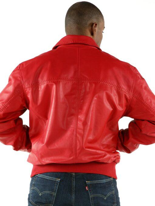 Pelle Pelle Plain Soft Leather Red Jacket | Men Jacket view 2