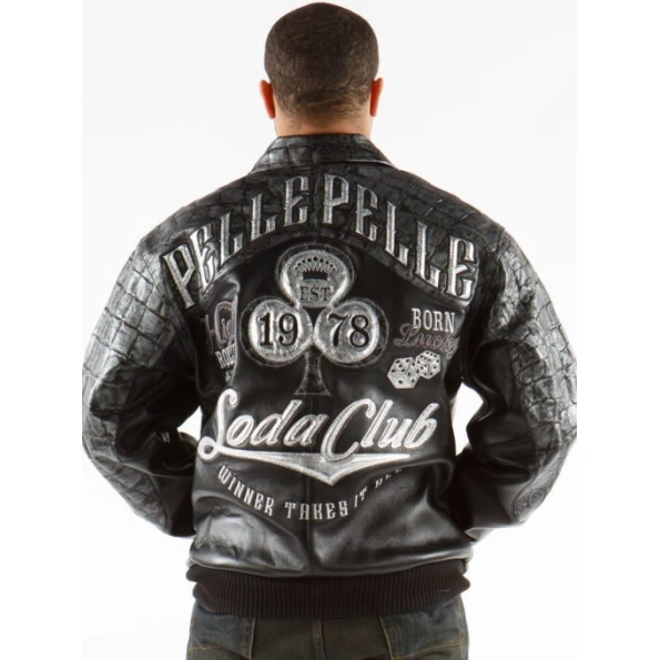 Pelle Pelle High Rollers Croc Leather Jacket