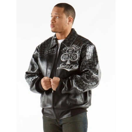 Pelle Pelle High Rollers Croc Leather Jacket