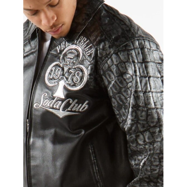 Pelle Pelle High Rollers Croc Leather Jacket