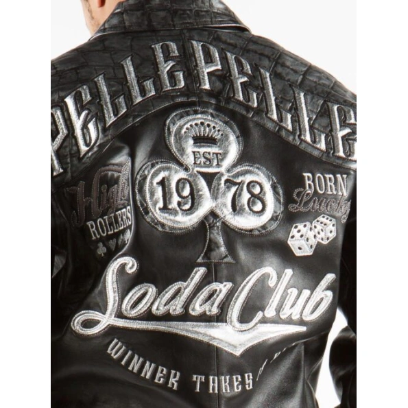 Pelle Pelle High Rollers Croc Leather Jacket