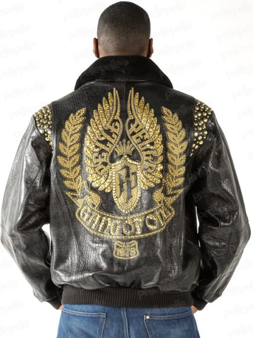 Pelle Pelle Men Gang Of One Leather Jacket | Fur Collar